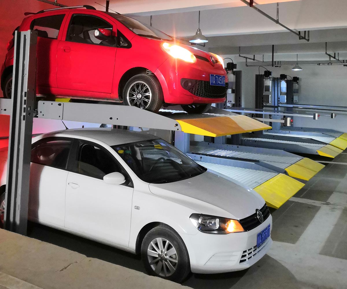 瑞丽市PJS两柱简易升降机械式立体停车设备