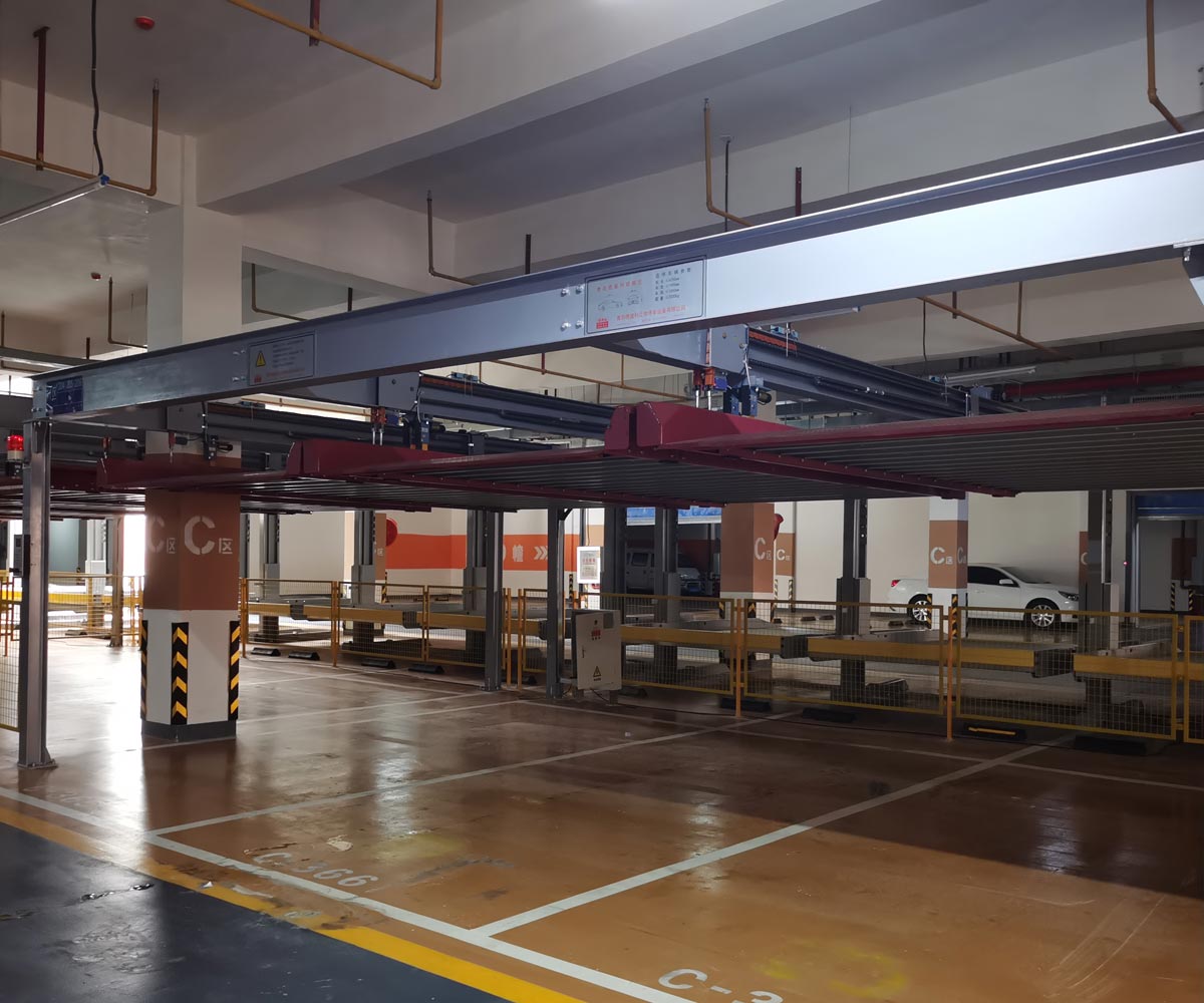 勐腊县PJS四柱简易升降机械式立体停车设备